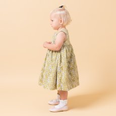 画像4: イエローフローラルプリント・ハンドスモック・ドレス_2_3歳(身長 92-98cm) (4)