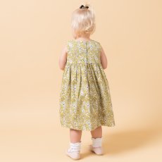 画像3: イエローフローラルプリント・ハンドスモック・ドレス_5_6歳(身長 108-114cm) (3)