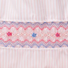 画像6: ピンクストライプ・ハンドスモック・バッグ (6)