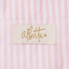 画像7: ピンクストライプ・ハンドスモック・バッグ (7)