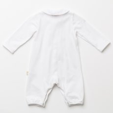 画像7: ハンドスモッキング・アムール・ホワイトジャージー（女の子用）_70cm (7)