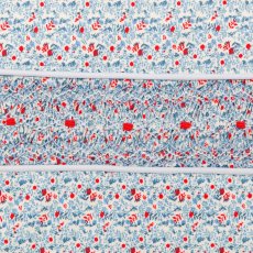 画像4: ディッツィー・ブルーフローラルプリント・ハンドスモッキングバッグ (4)