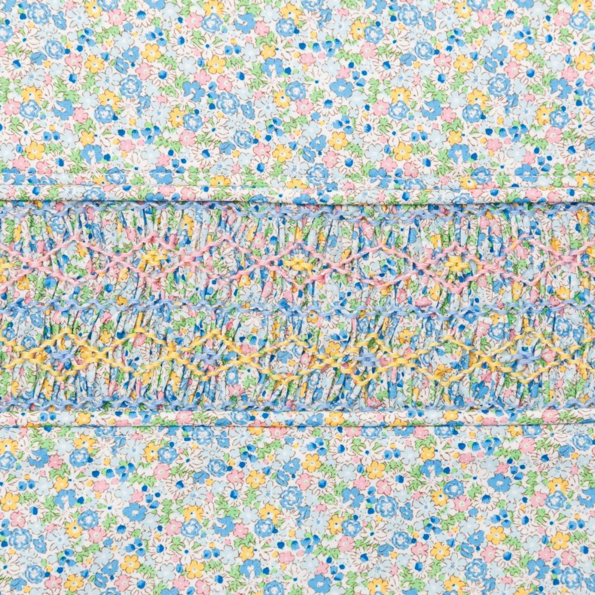 画像3: ノラプリント・ハンドスモッキングバッグ (3)