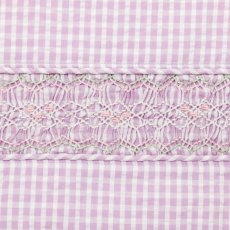 画像4: ライラックギンガム・ハンドスモッキング・バッグ (4)