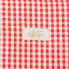 画像3:  レッドギンガム・ハンドスモッキングバッグ  (3)