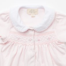 画像9: ハンドスモッキング・アムール・ピンクジャージー(男の子用)_80cm (9)