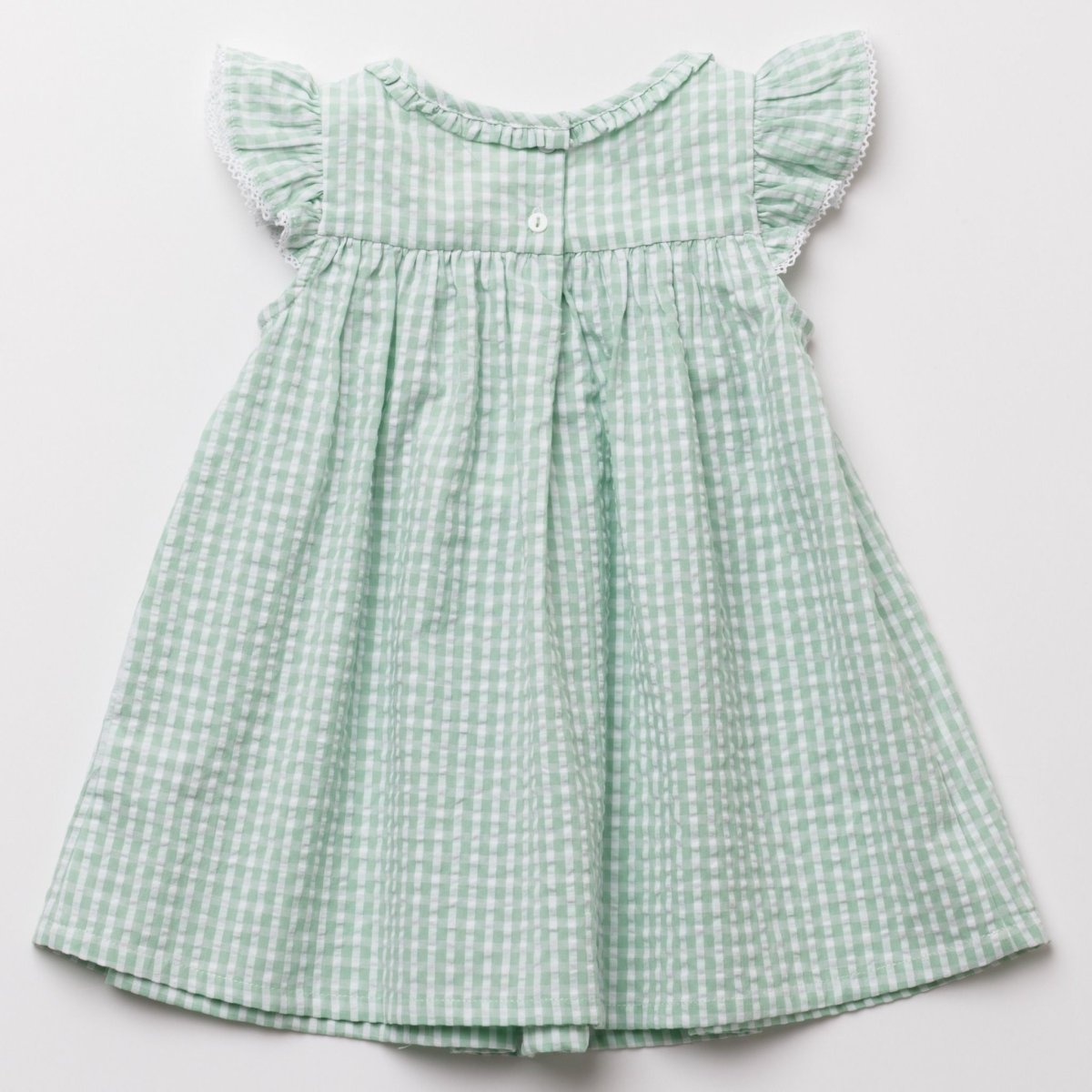 画像8: アップルギンガム・ハンドスモッキングワンピース_5_6歳用(身長 108-114cm) (8)