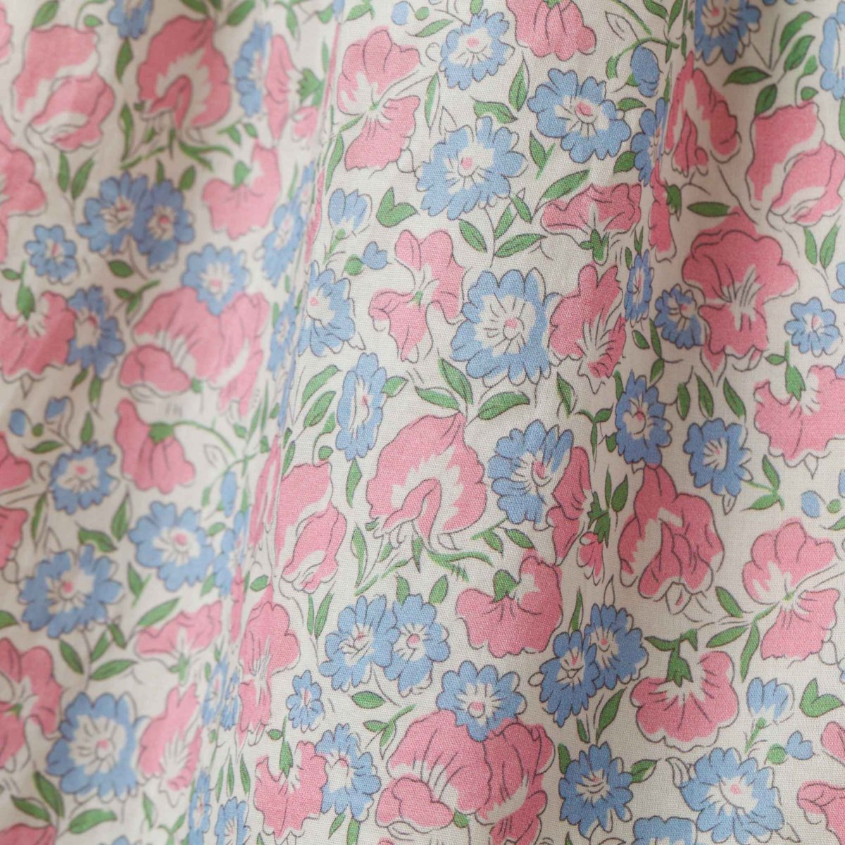 画像15: ブルーベルフローラルプリント・ハンドスモッキング・ワンピース_5〜6歳(108-114cm) (15)