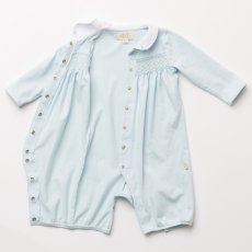 画像10: ハンドスモッキング・アムール・ブルージャージー（女の子用)_80cm (10)