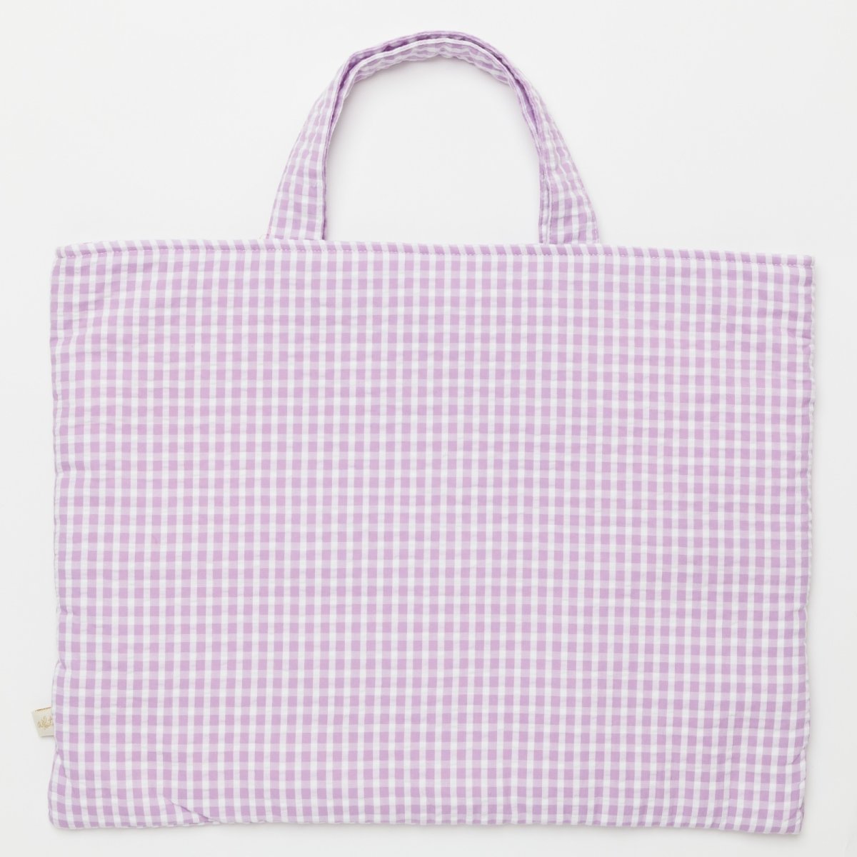 画像5: ライラックギンガム・ハンドスモッキング・バッグ (5)