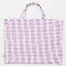 画像5: ライラックギンガム・ハンドスモッキング・バッグ (5)