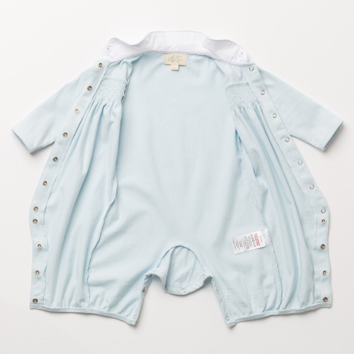 画像11: ハンドスモッキング・アムール・ブルージャージー（女の子用)_80cm (11)