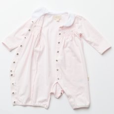 画像11: ハンドスモッキング・アムール・ピンクジャージー（女の子用）_70cm (11)