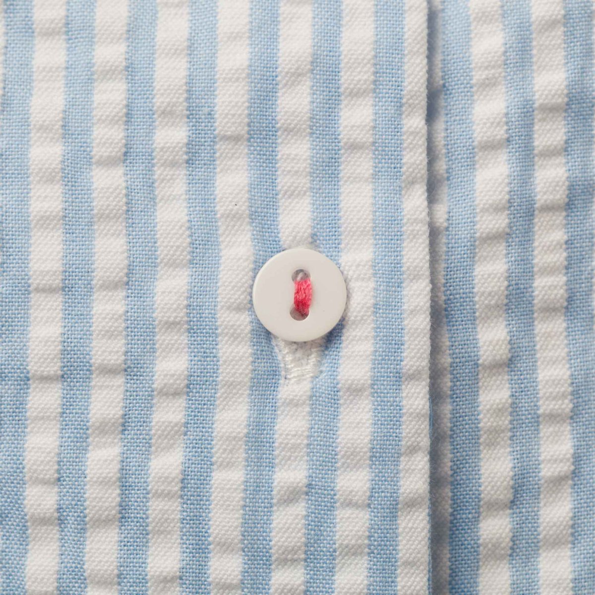 画像16: チェリー刺繍・ブルーシアサッカー・ハンドスモッキング・ワンピース_1〜2歳(85-92cm) (16)