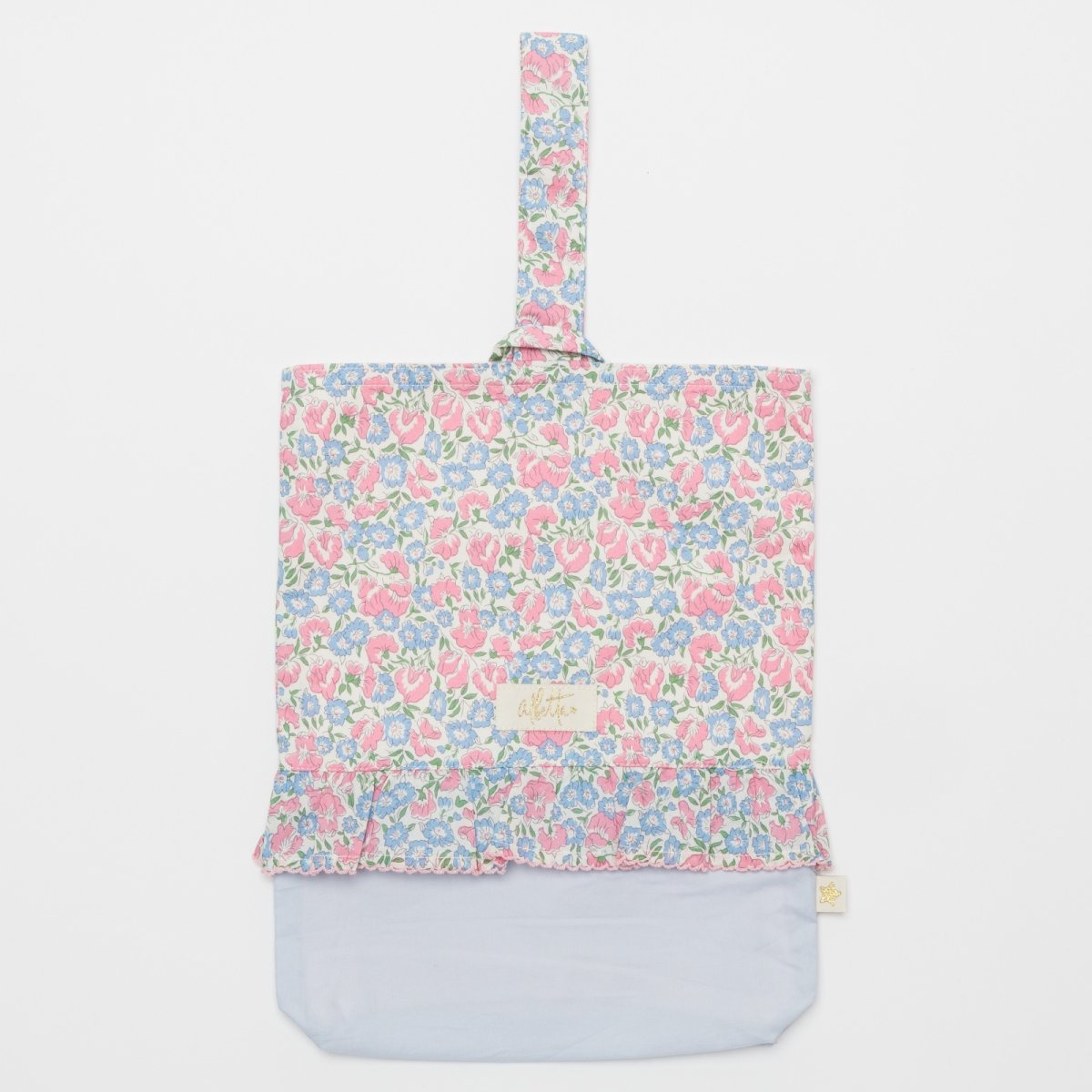 画像4: ブルーベルフローラル・シューズ・バッグ (4)