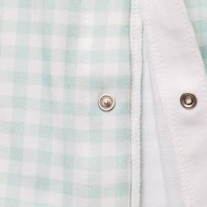 画像11: 気球刺繍・グリーンギンガム・ロンパース_70cm (11)