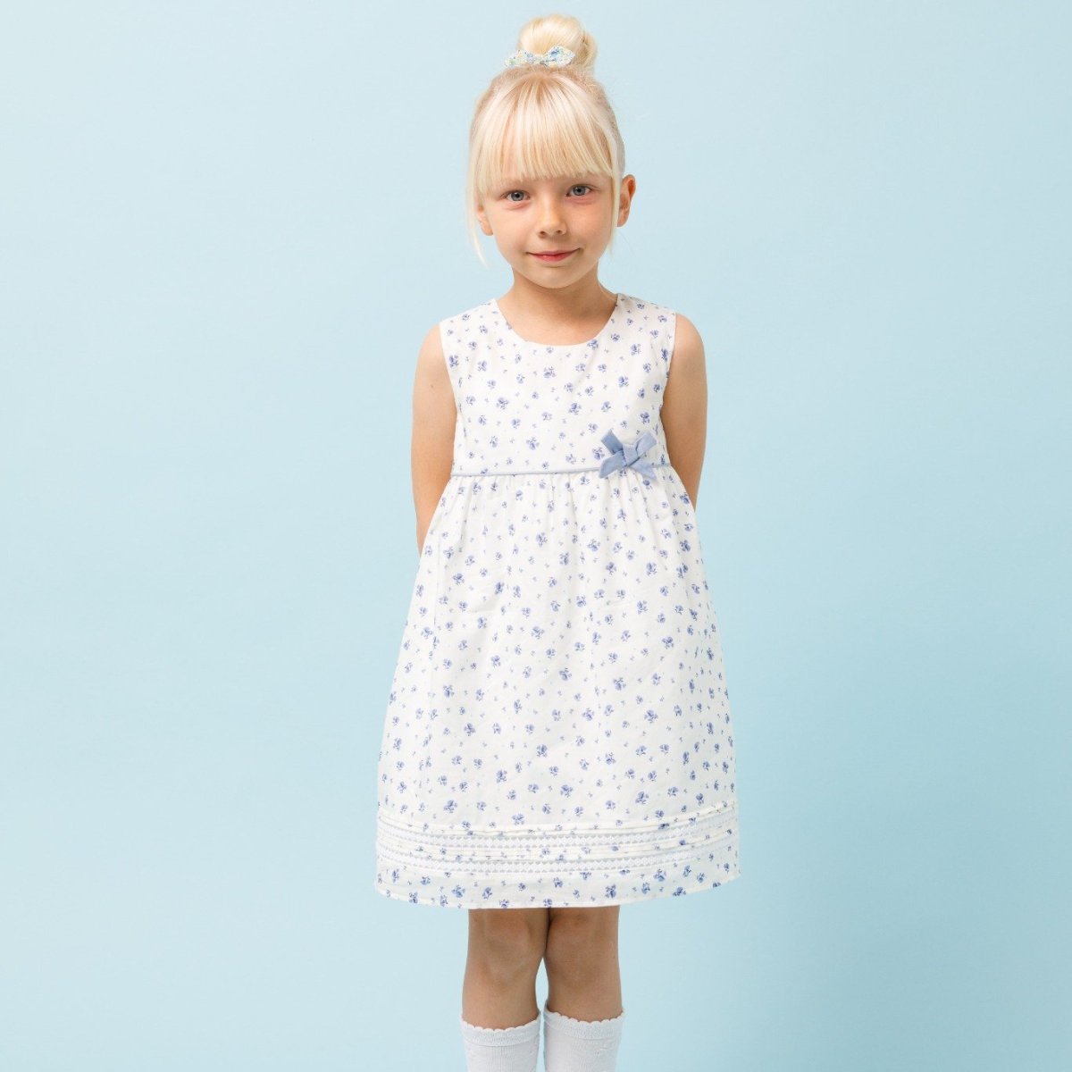 画像2: ウィローフラワープリント・ワンピース_2_3歳用(身長 92-98cm) (2)