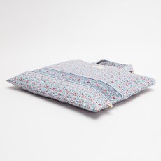 画像6: ディッツィー・ブルーフローラルプリント・ハンドスモッキングバッグ (6)