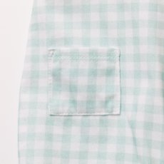 画像13: 気球刺繍・グリーンギンガム・ロンパース_70cm (13)