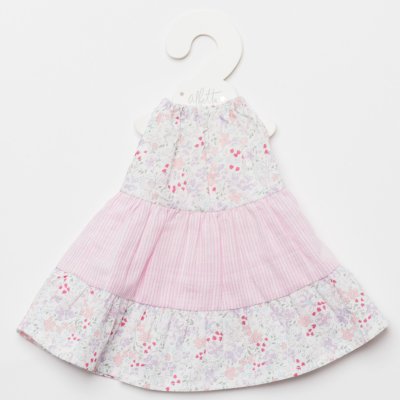 画像1: 【ドール用】ブルーベルフローラル・ティアード・ドールドレス