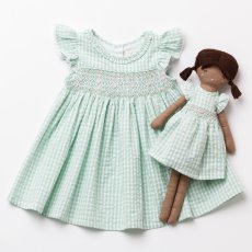 画像12: アップルギンガム・ハンドスモッキングワンピース_5_6歳用(身長 108-114cm) (12)