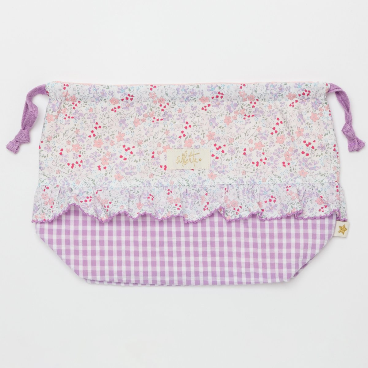 画像3: ライラックギンガム・ランチ・バッグ (3)
