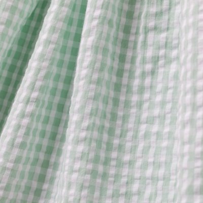 画像1: アップルギンガム・ハンドスモッキングワンピース_5_6歳用(身長 108-114cm)