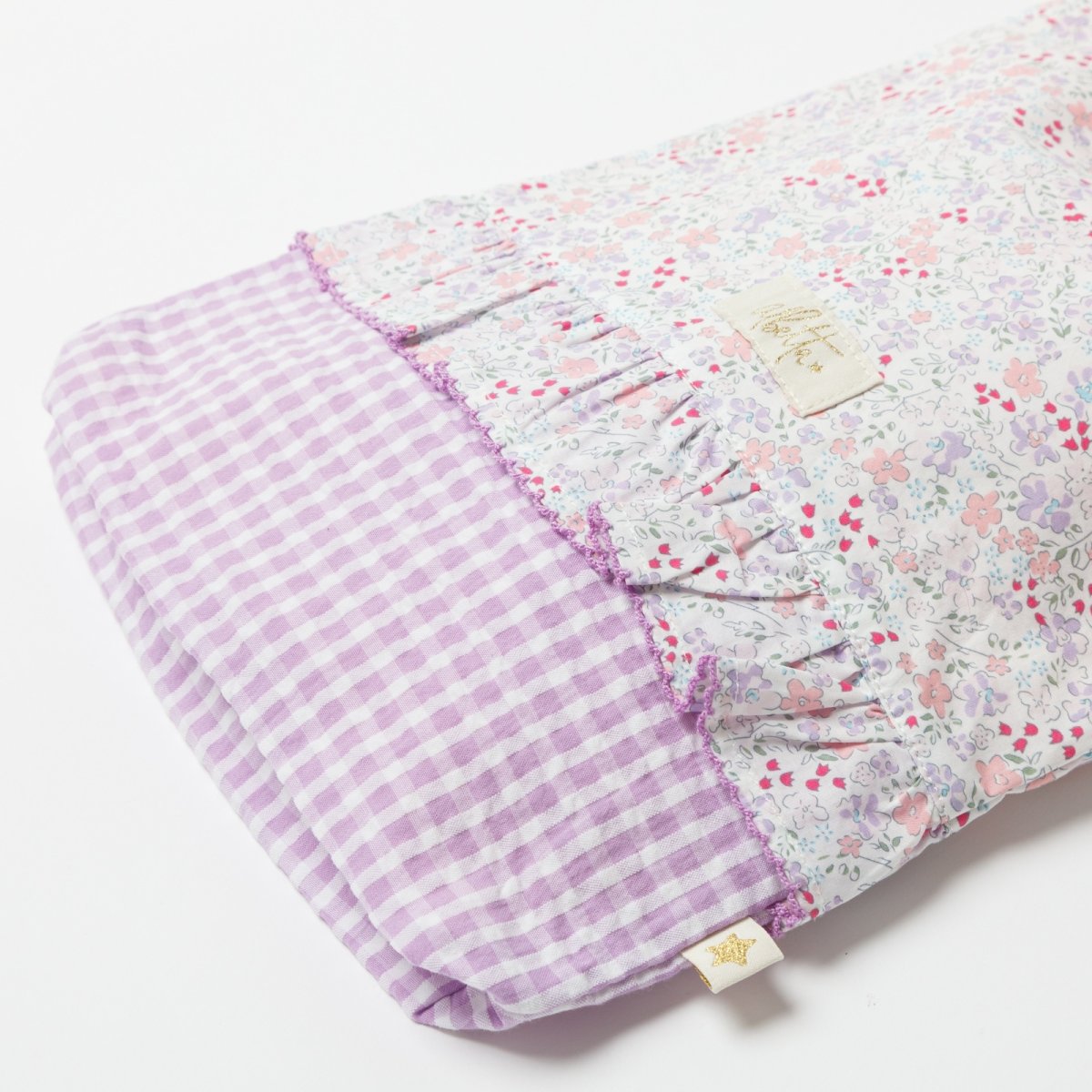 画像7: ライラックギンガム・シューズバッグ (7)