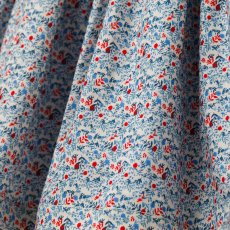 画像8: ディッツィー・ブルーフローラルプリント・ハンドスモッキング・ワンピース_5_6歳用(身長 108-114cm) (8)