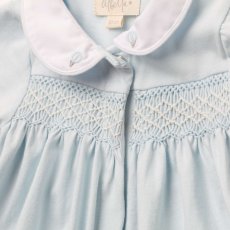 画像7: ハンドスモッキング・アムール・ブルージャージー（女の子用)_80cm (7)