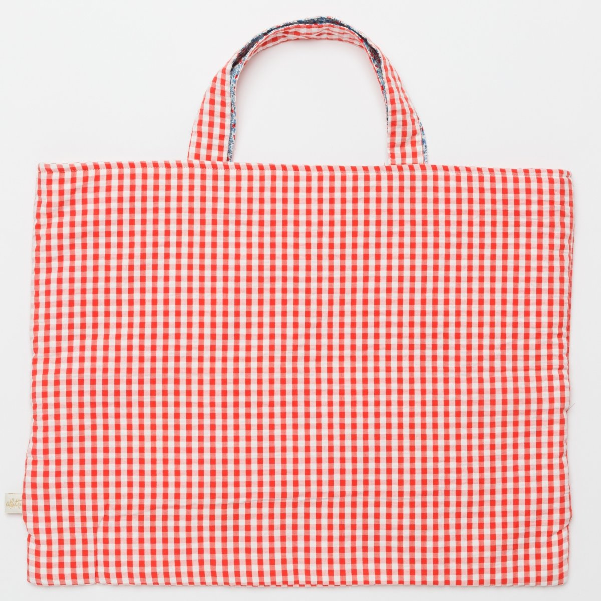 画像5:  レッドギンガム・ハンドスモッキングバッグ  (5)