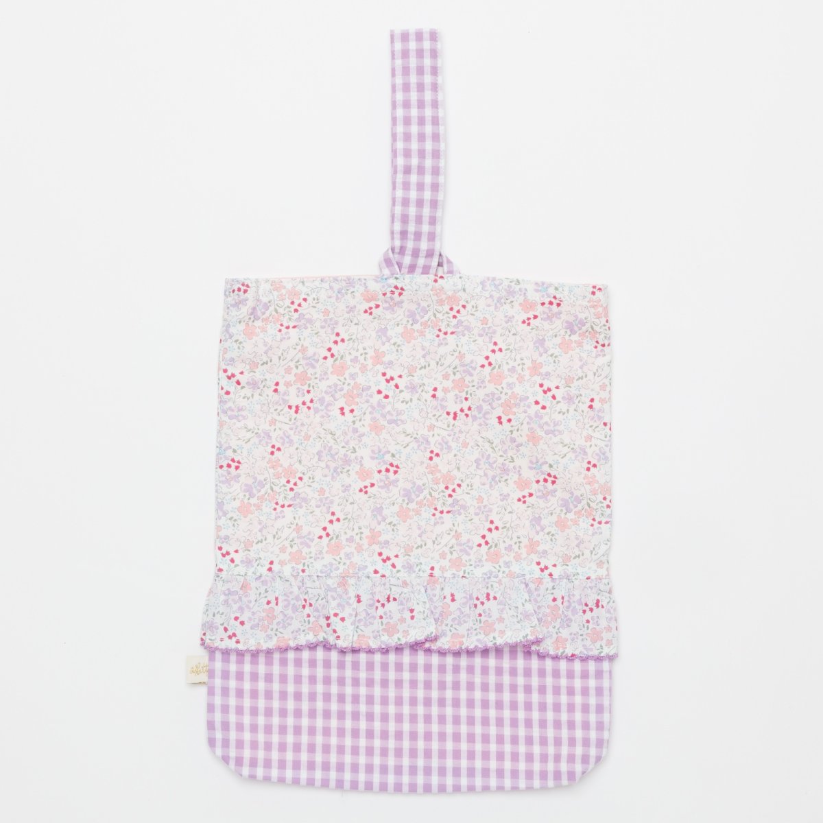 画像5: ライラックギンガム・シューズバッグ (5)