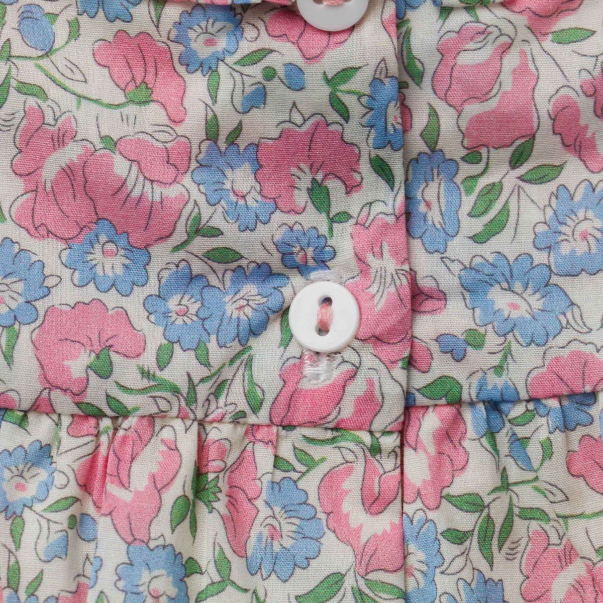 画像17: ブルーベルフローラルプリント・ハンドスモッキング・ワンピース_5〜6歳(108-114cm) (17)