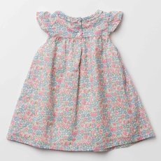 画像10: ブルーベルフローラルプリント・ハンドスモッキング・ワンピース_5〜6歳(108-114cm) (10)