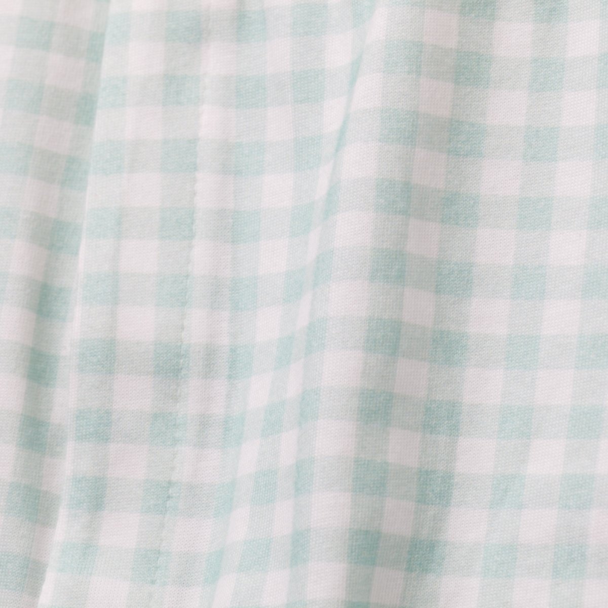 画像14: 気球刺繍・グリーンギンガム・ロンパース_70cm (14)