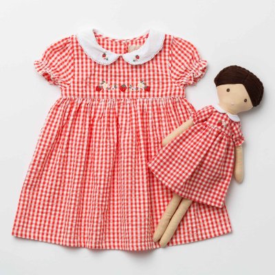 画像2: ストロベリー刺繍・ワンピース_6〜12ヶ月(80-85cm)