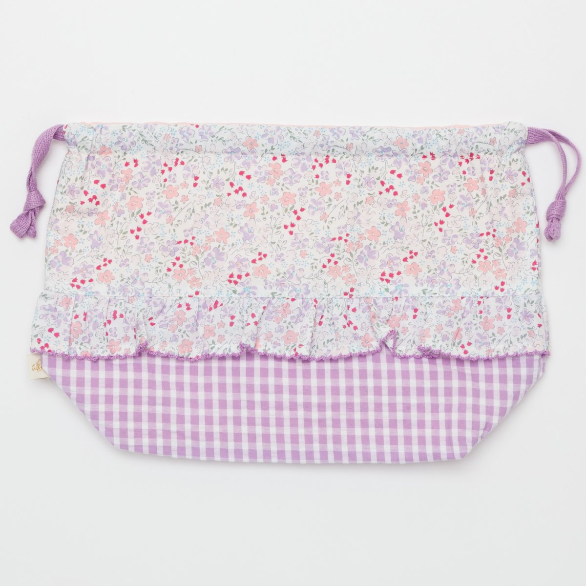 画像4: ライラックギンガム・ランチ・バッグ (4)