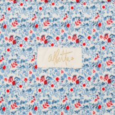 画像3: ディッツィー・ブルーフローラルプリント・ハンドスモッキングバッグ (3)