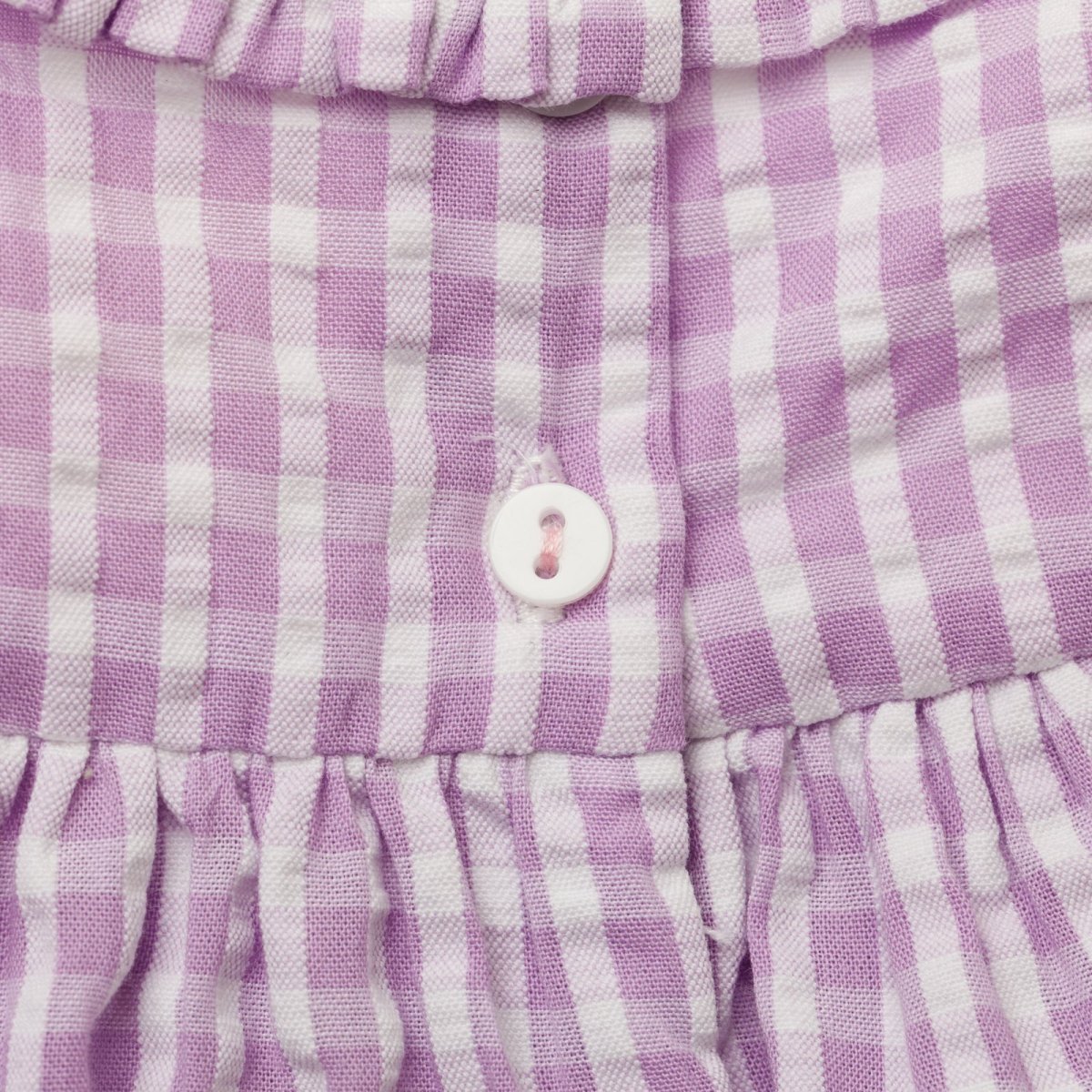 画像13: ラベンダーギンガム・ハンドスモッキングワンピース_6_12ヶ月用(身長 80-85cm) (13)