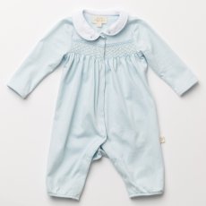 画像5: ハンドスモッキング・アムール・ブルージャージー（女の子用)_80cm (5)