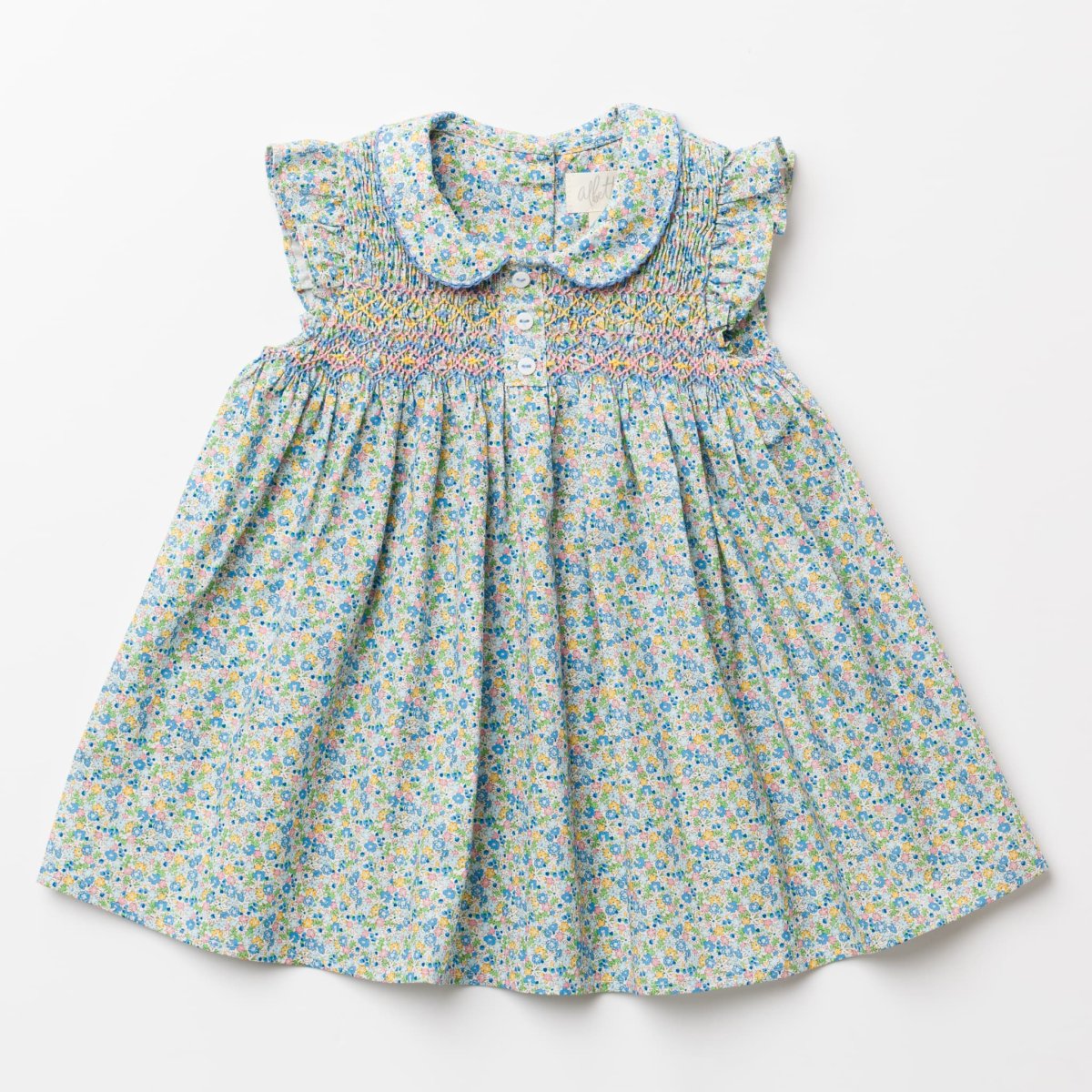 画像5: ノラフローラルプリント・ハンドスモッキング・ワンピース_1〜2歳(85-92cm) (5)
