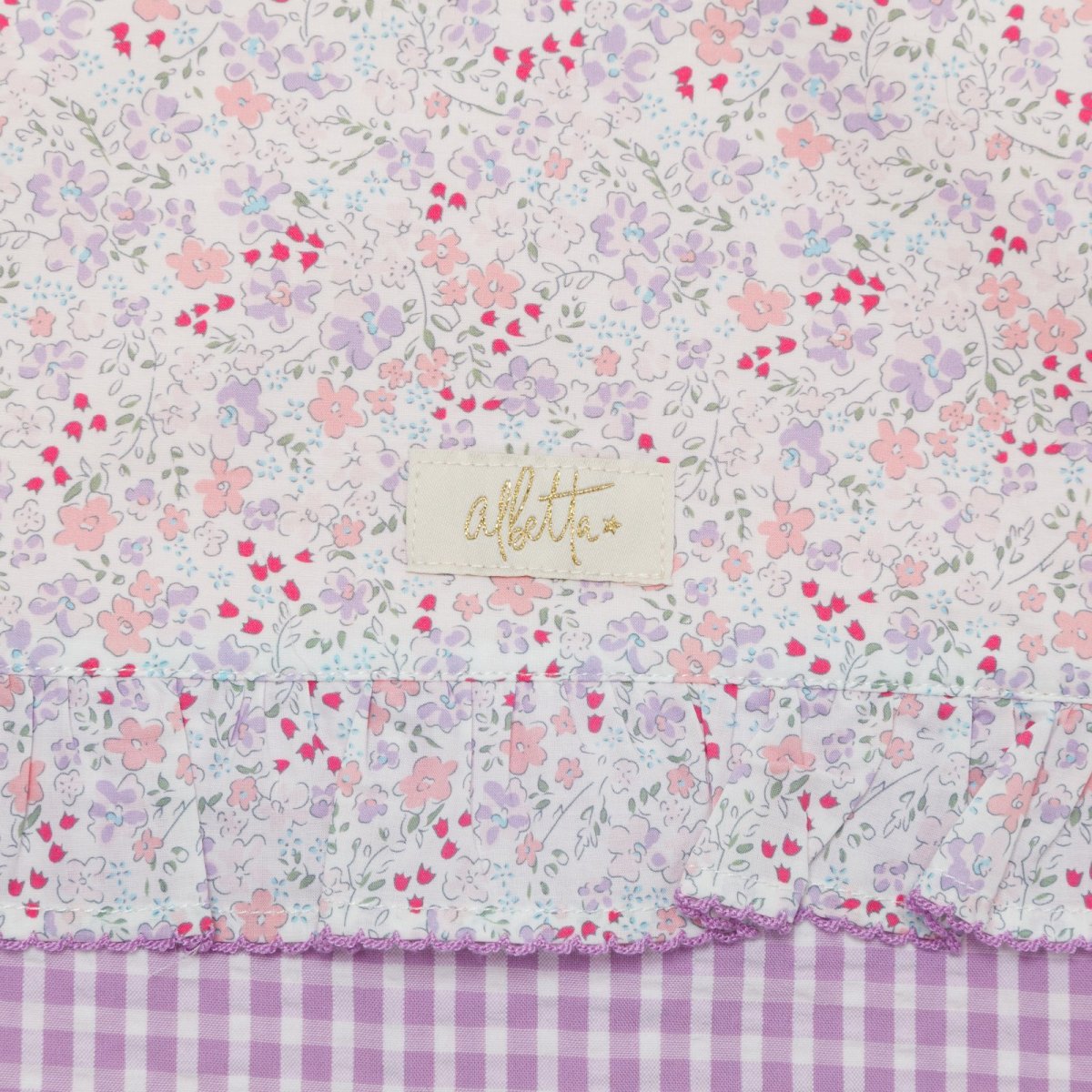 画像4: ライラックギンガム・シューズバッグ (4)