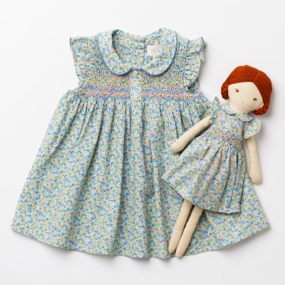 画像2: ノラフローラルプリント・ハンドスモッキング・ワンピース_1〜2歳(85-92cm)