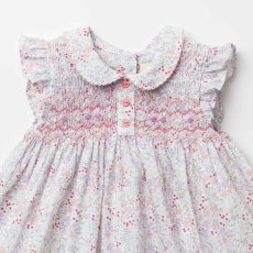 画像10: ワイルドフラワープリント・ハンドスモッキング・ワンピース_6〜12ヶ月(80-85cm) (10)