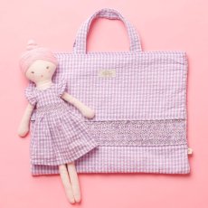 画像17: ラベンダーギンガム・ハンドスモッキングワンピース_6_12ヶ月用(身長 80-85cm) (17)