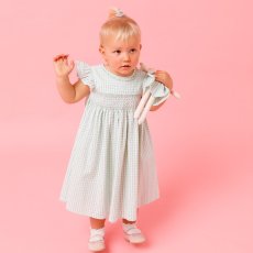 画像3: アップルギンガム・ハンドスモッキングワンピース_5_6歳用(身長 108-114cm) (3)