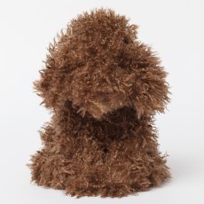 画像1: チョコプードルママ・ファーぬいぐるみ (1)