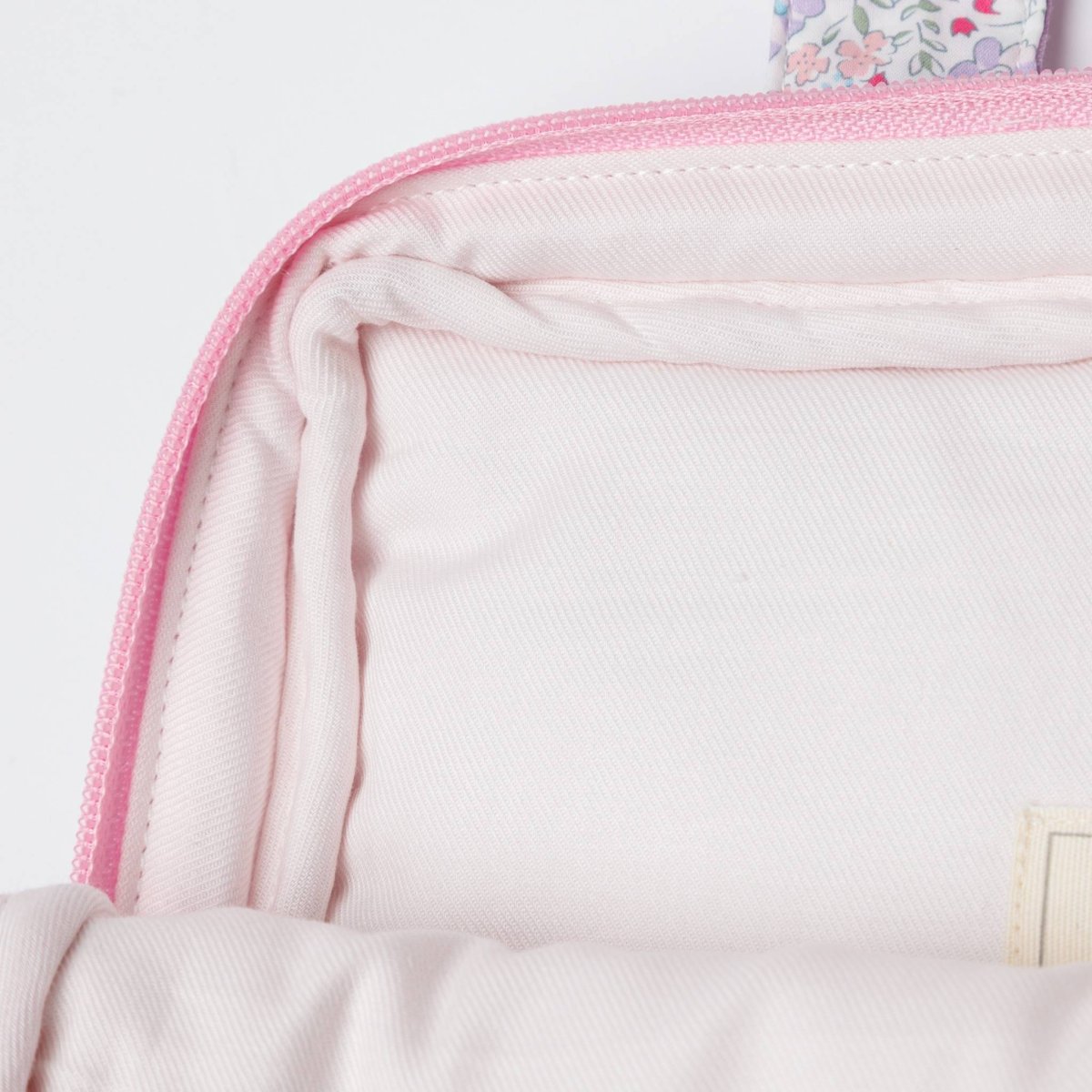 画像8: チェリー刺繍・ラベンダーギンガム・ノートパソコンバッグ (8)