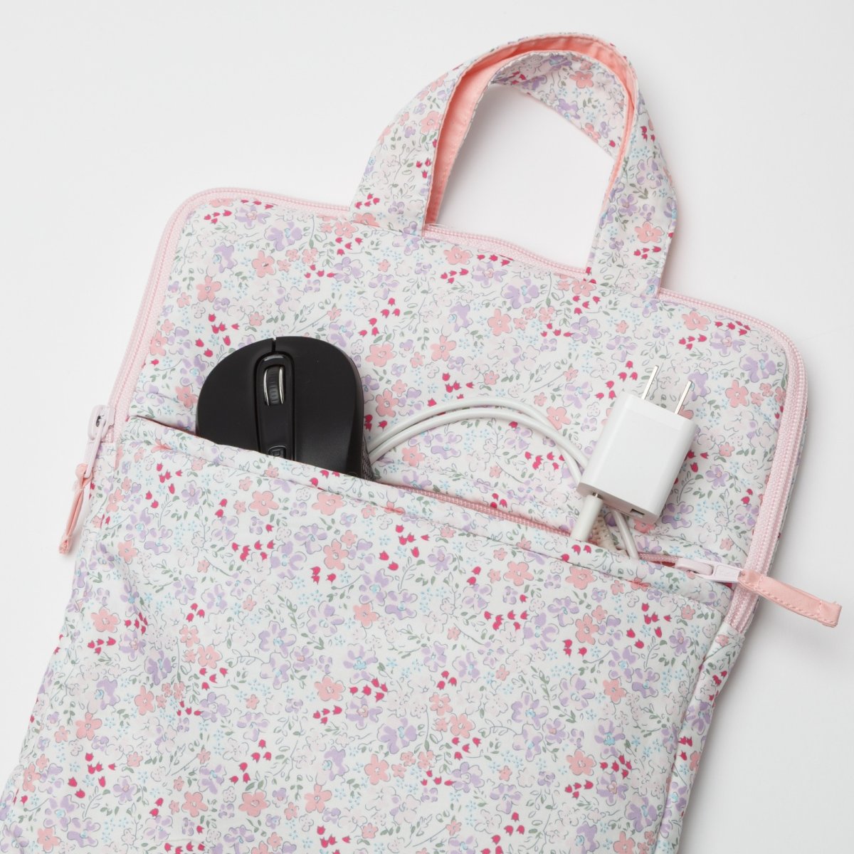 画像8: ワイルドフラワープリント・ノートパソコン・バッグ (8)