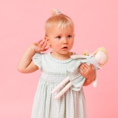 画像2: アップルギンガム・ハンドスモッキングワンピース_5_6歳用(身長 108-114cm) (2)